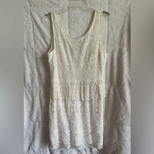 American Eagle White Lace Dress
